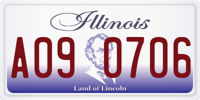 IL license plate A090706