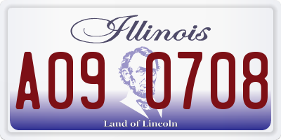 IL license plate A090708