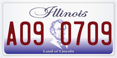 IL license plate A090709