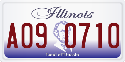IL license plate A090710