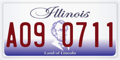 IL license plate A090711