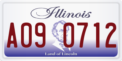 IL license plate A090712