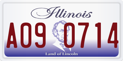IL license plate A090714
