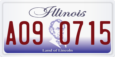 IL license plate A090715