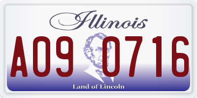 IL license plate A090716