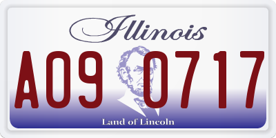 IL license plate A090717