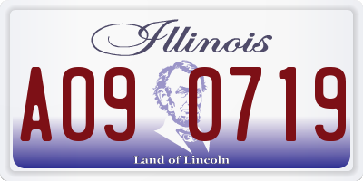 IL license plate A090719