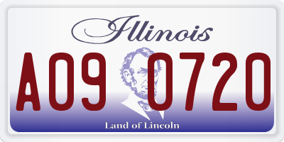 IL license plate A090720
