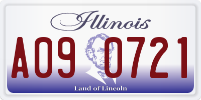 IL license plate A090721