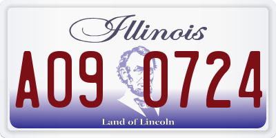 IL license plate A090724