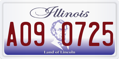 IL license plate A090725