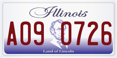 IL license plate A090726