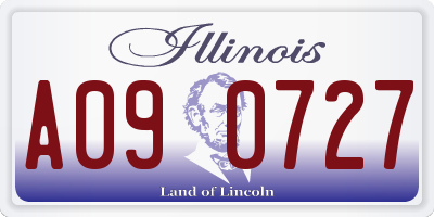 IL license plate A090727