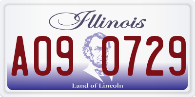 IL license plate A090729