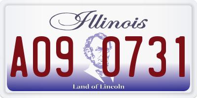 IL license plate A090731