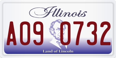 IL license plate A090732