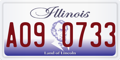 IL license plate A090733