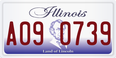 IL license plate A090739