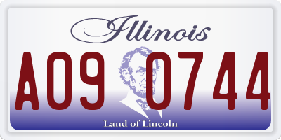 IL license plate A090744