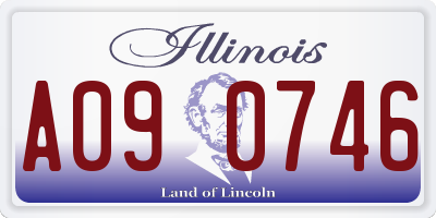 IL license plate A090746