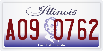 IL license plate A090762