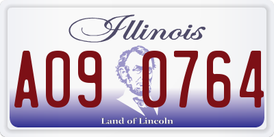 IL license plate A090764