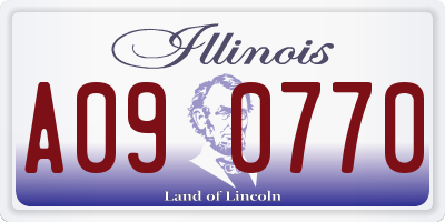 IL license plate A090770
