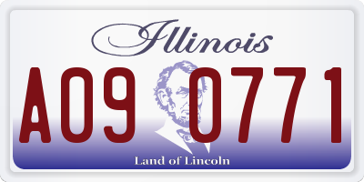 IL license plate A090771