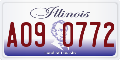 IL license plate A090772