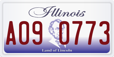 IL license plate A090773