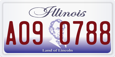 IL license plate A090788