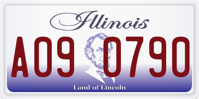 IL license plate A090790