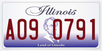IL license plate A090791
