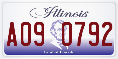 IL license plate A090792