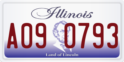 IL license plate A090793