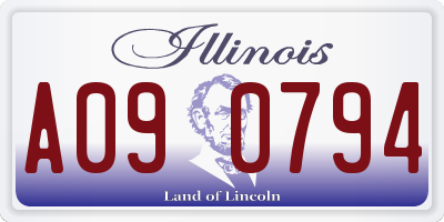 IL license plate A090794