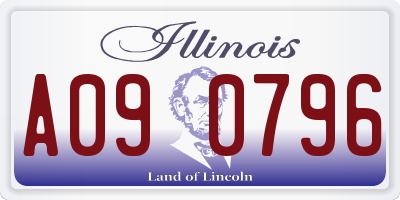 IL license plate A090796