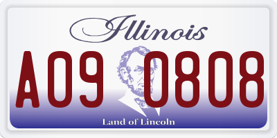 IL license plate A090808