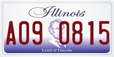 IL license plate A090815