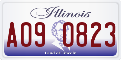 IL license plate A090823