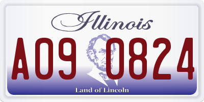 IL license plate A090824