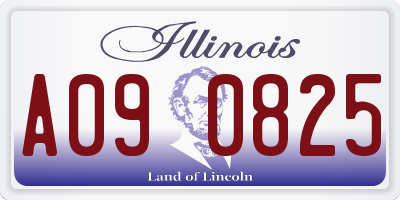 IL license plate A090825