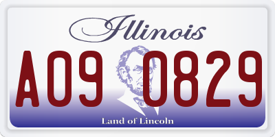 IL license plate A090829