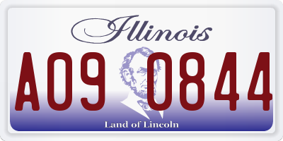 IL license plate A090844