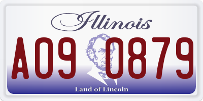 IL license plate A090879