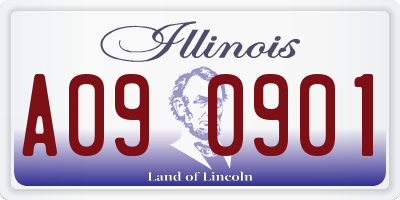 IL license plate A090901