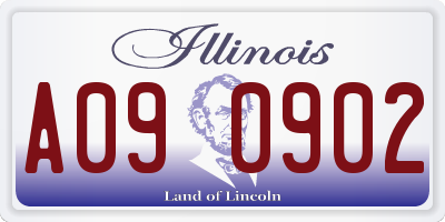 IL license plate A090902