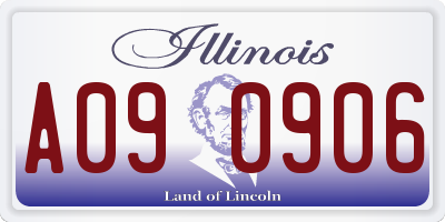 IL license plate A090906