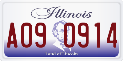 IL license plate A090914