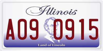 IL license plate A090915